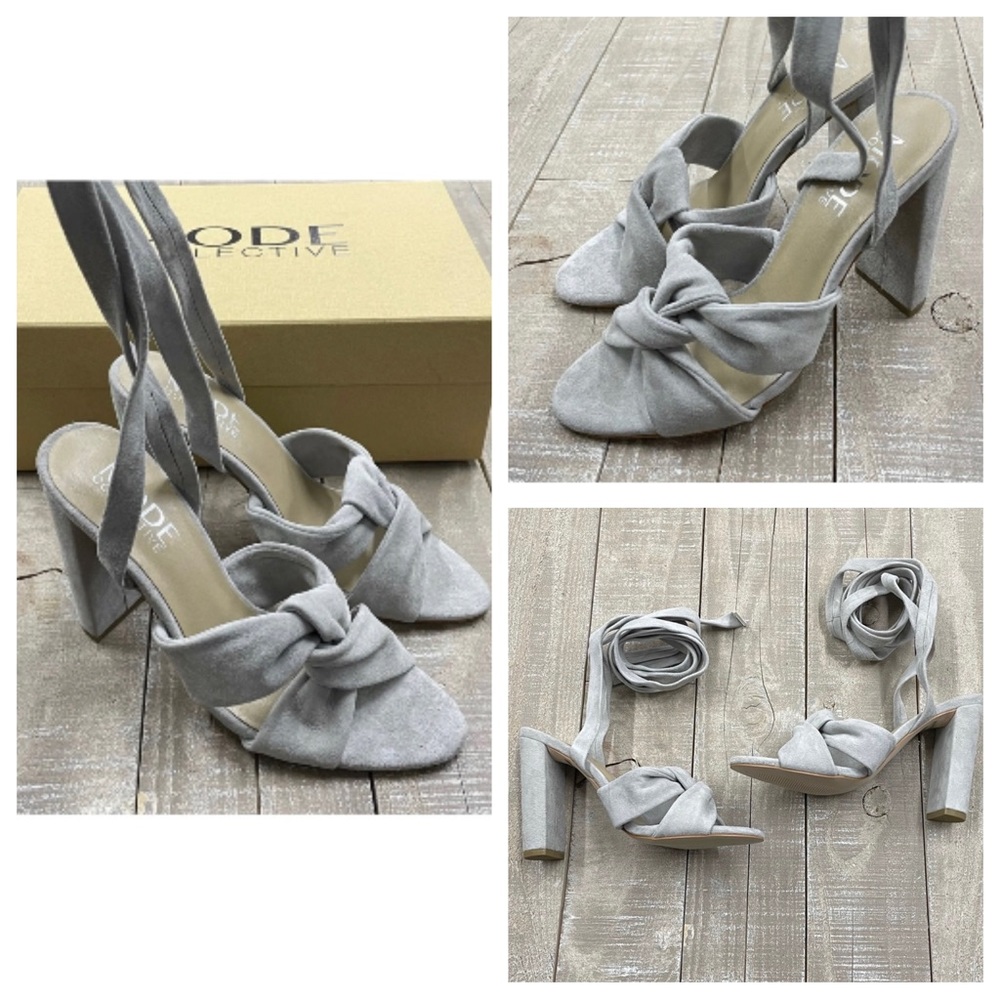 The Mode Collective Kimber Lace Up High Heel Sandals
